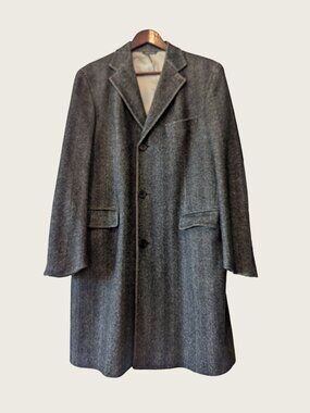 TOMBOLINI - 100% Wool herringbone coat - Sz 50